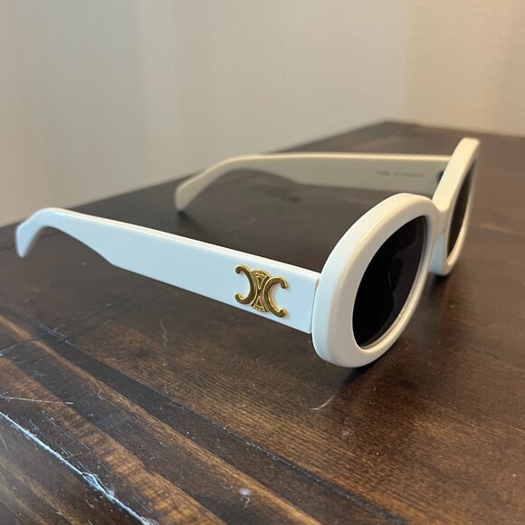 Celine Triomphe oval-frame acetate sunglasses - Picture 4 of 6